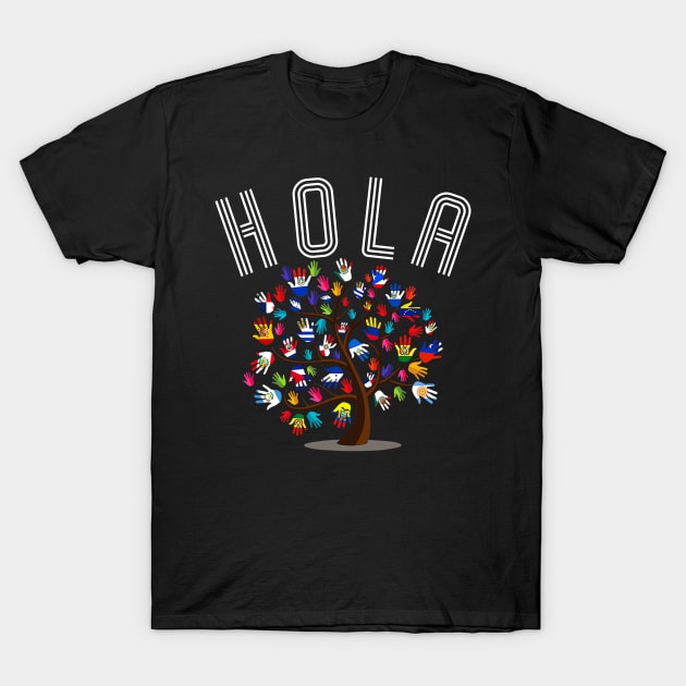 HOLA - Hispanic Heritage Month T-Shirt by Etopix